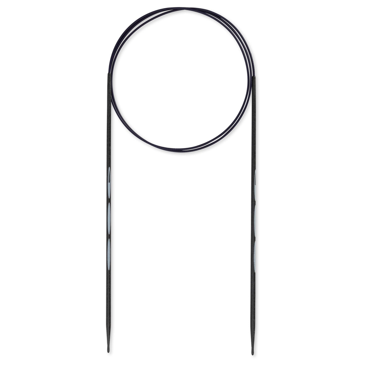 Prym Ergonomic Circular, Carbon, 2.5mm 8cm, Knitting Needles, One Size, Black