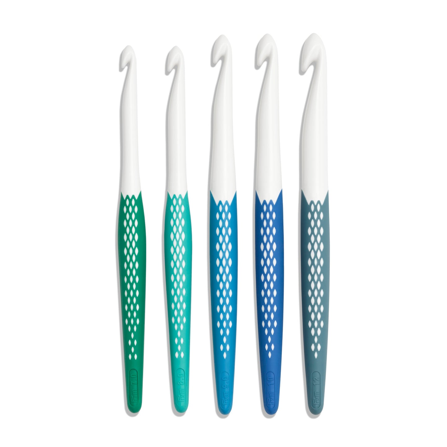 Prym Ergonomics Crochet Hook Set, Large (7mm, 8mm,9mm,10mm,12mm)