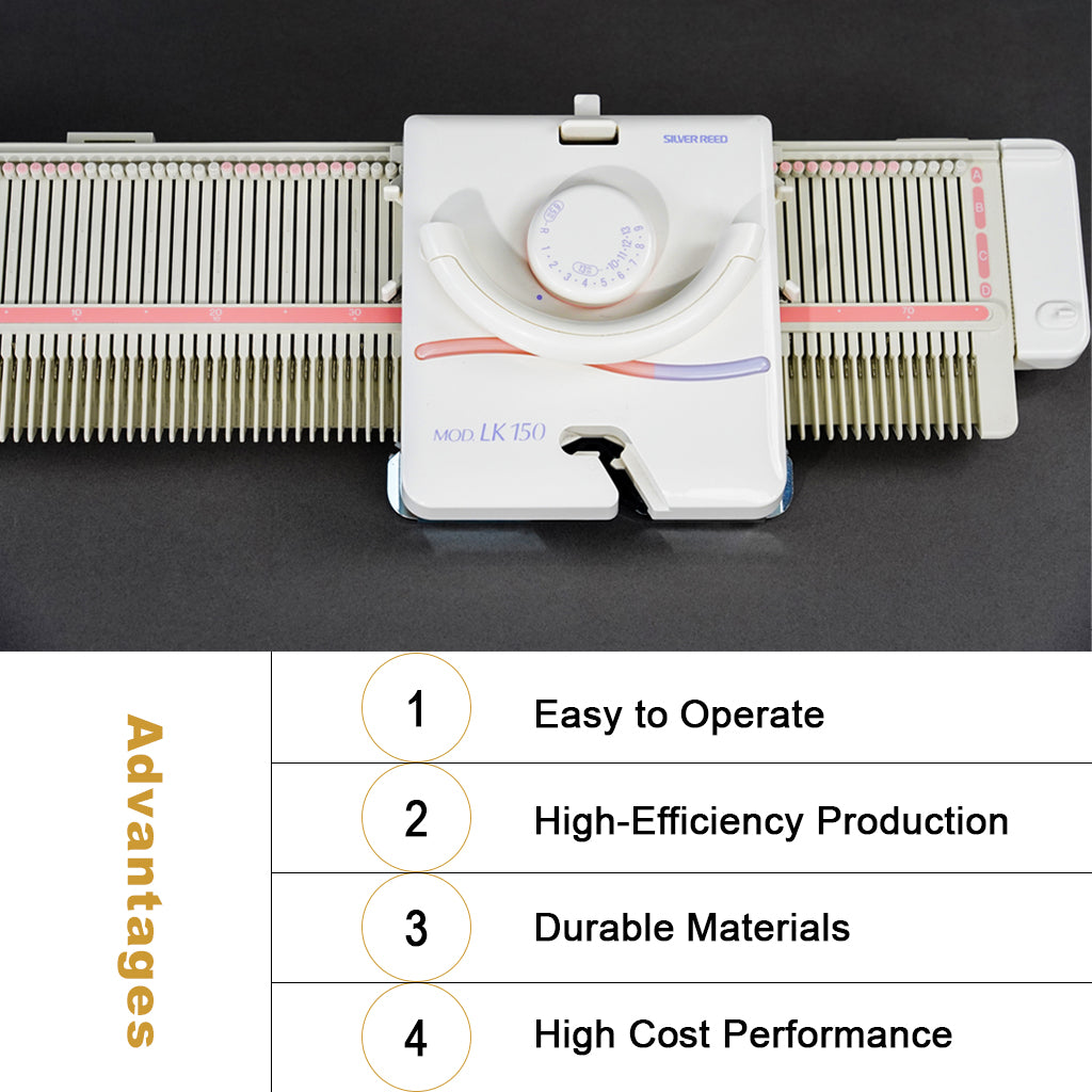 YINDI LK150 Home Knitting Machine - Portable DIY Sweater & Scarf Maker | Easy-to-Use Handcraft Tool for Beginners | Creative Knitting Gift