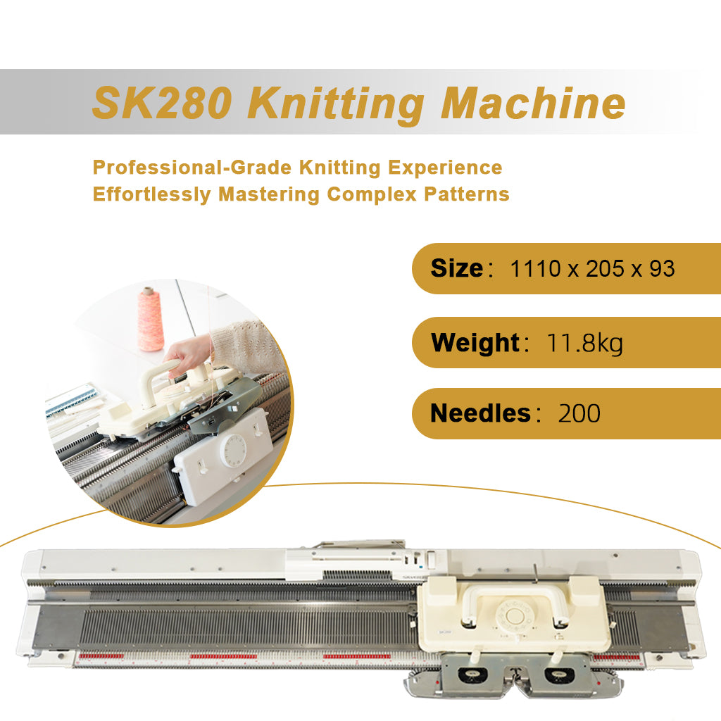 YINDI SK280 Professional Knitting Machine | High-Speed Home
