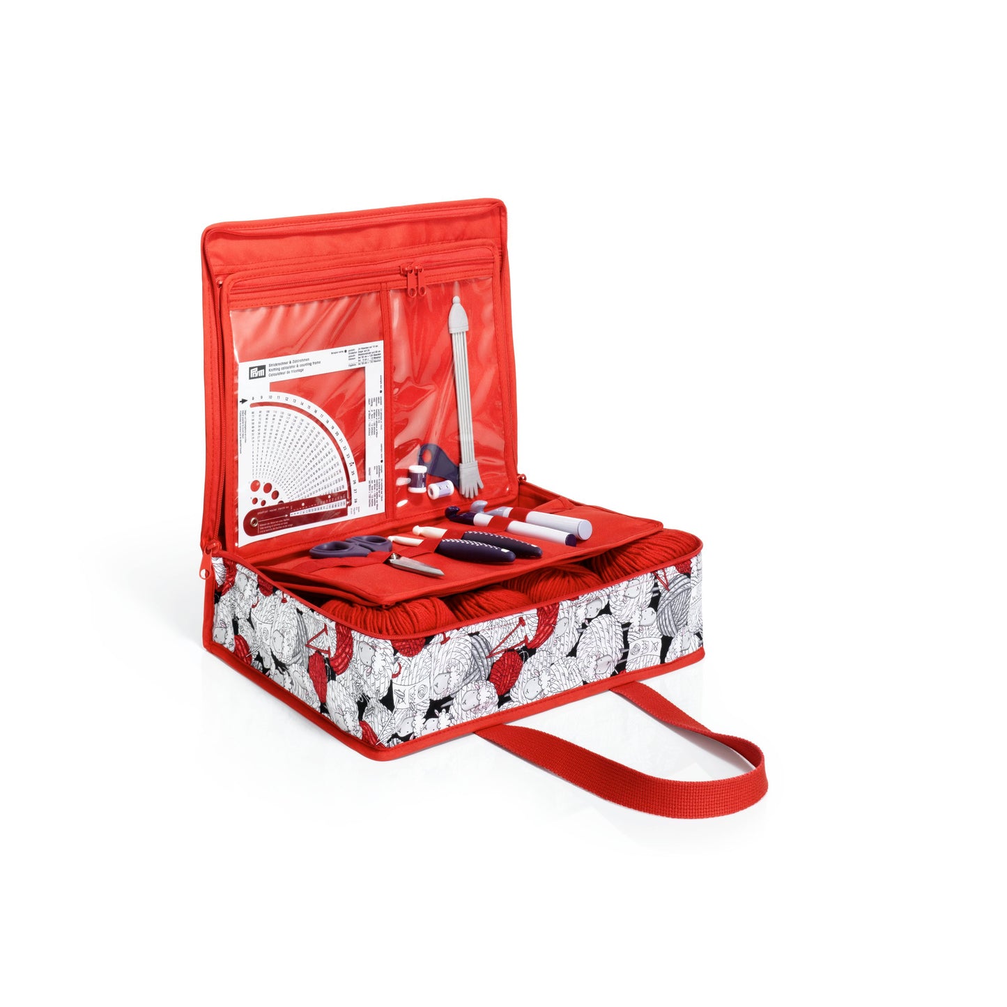 Prym All-in- One Mini Craft Organizer Bag, Cream,All-in-one bag Merino