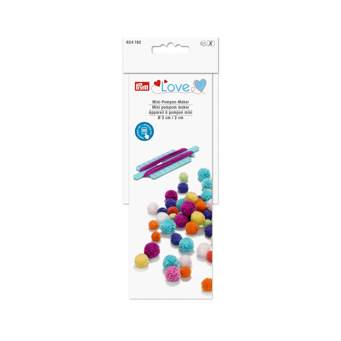 Prym Love Mini pompom maker mint