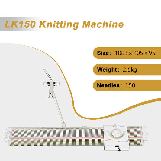 YINDI LK150 Home Knitting Machine - Portable DIY Sweater & Scarf Maker | Easy-to-Use Handcraft Tool for Beginners | Creative Knitting Gift