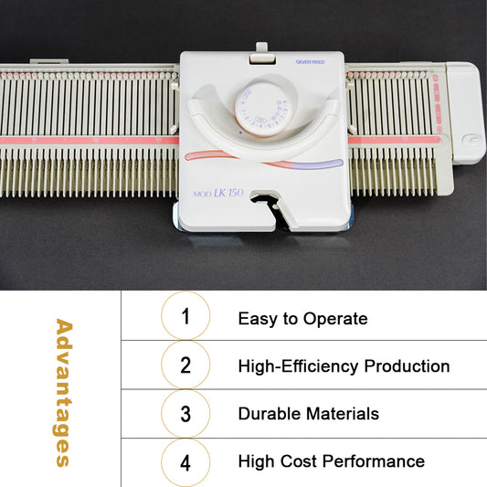 YINDI LK150 Home Knitting Machine - Portable DIY Sweater & Scarf Maker | Easy-to-Use Handcraft Tool for Beginners | Creative Knitting Gift